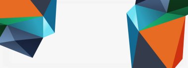 3d mozaik soyut arkaplan, düşük poli şekilli geometrik tasarım