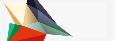 3d mozaik soyut arkaplan, düşük poli şekilli geometrik tasarım