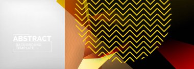 Düşük polyester 3 boyutlu geometrik şekiller, minimum soyut arkaplan. Kapaklar, afişler, el ilanları ve posterler için vektör illüstrasyonları