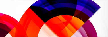 Yuvarlak şekiller, üçgenler ve daireler. Modern soyut arkaplan