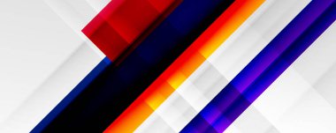 Gölge çizgileri, modern formlar, dikdörtgenler, kareler ve akışkan eğimlere sahip geometrik soyut arkaplanlar. Parlak renkli çizgiler serin arkaplanlar