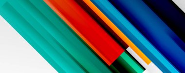 Gölge çizgileri, modern formlar, dikdörtgenler, kareler ve akışkan eğimlere sahip geometrik soyut arkaplanlar. Parlak renkli çizgiler serin arkaplanlar