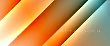 Dinamik diyagonal çizgileri olan akışkan eğimler soyut arkaplan. Dinamik ışık ve gölge efektleriyle parlak renkler. Vektör duvar kağıdı veya poster