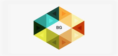 Kapak, afiş, el ilanı ve poster ve diğer şablon için mozaik üçgen deseni soyut arkaplan