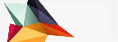 3d mozaik soyut arkaplan, düşük poli şekilli geometrik tasarım
