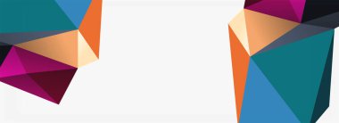 3d mozaik soyut arkaplan, düşük poli şekilli geometrik tasarım