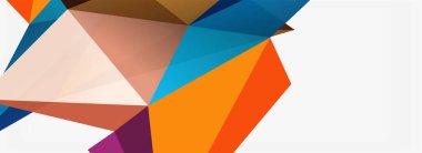 3d mozaik soyut arkaplan, düşük poli şekilli geometrik tasarım