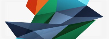 3d mozaik soyut arkaplan, düşük poli şekilli geometrik tasarım