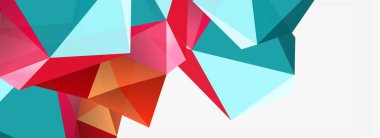 3d mozaik soyut arkaplan, düşük poli şekilli geometrik tasarım