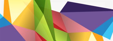 3d mozaik soyut arkaplan, düşük poli şekilli geometrik tasarım