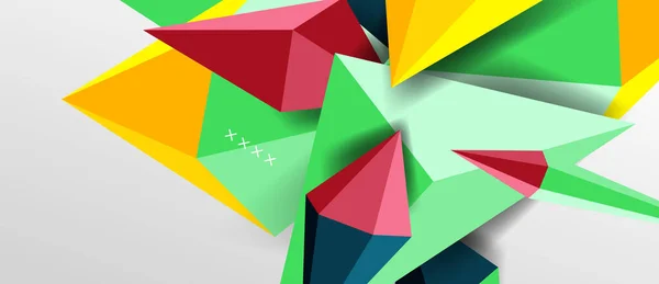 3d low poly abstrakte Form Hintergrund Vektor Illustration — Stockvektor