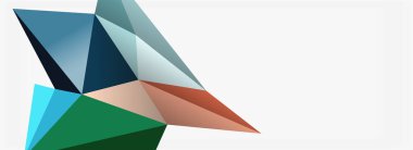 3d mozaik soyut arkaplan, düşük poli şekilli geometrik tasarım