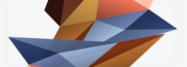 3d mozaik soyut arkaplan, düşük poli şekilli geometrik tasarım