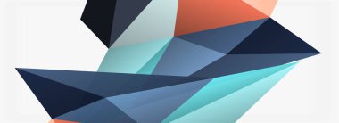 3d mozaik soyut arkaplan, düşük poli şekilli geometrik tasarım