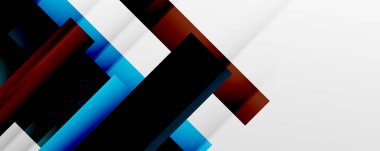 Gölge çizgileri, modern formlar, dikdörtgenler, kareler ve akışkan eğimlere sahip geometrik soyut arkaplanlar. Parlak renkli çizgiler serin arkaplanlar