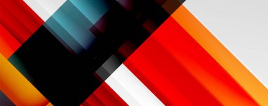 Gölge çizgileri, modern formlar, dikdörtgenler, kareler ve akışkan eğimlere sahip geometrik soyut arkaplanlar. Parlak renkli çizgiler serin arkaplanlar