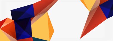 3d mozaik soyut arkaplan, düşük poli şekilli geometrik tasarım