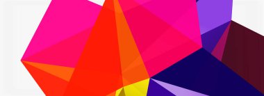 3d mozaik soyut arkaplan, düşük poli şekilli geometrik tasarım