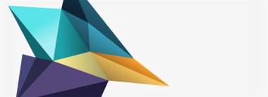 3d mozaik soyut arkaplan, düşük poli şekilli geometrik tasarım