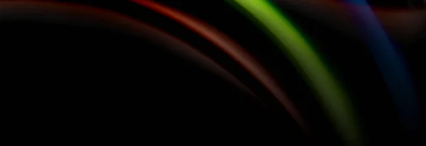 Δυναμική κίνηση αφηρημένο φόντο. Χρώμα θολή ρίγες σε μαύρο. Αφίσα υγρών γραμμών κυμάτων. Εικονογράφηση διανύσματος — Διανυσματικό Αρχείο
