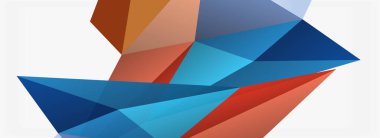3d mozaik soyut arkaplan, düşük poli şekilli geometrik tasarım