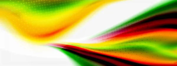 Abstrakter Hintergrund. Glatte fließende Linien, verschwommene Wellen, Streifen in Regenbogenfarben. Vektor-Illustrationen für Covers, Banner, Flyer, Poster und andere — Stockvektor
