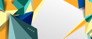 3d düşük poli soyut arka plan vektör çizimi