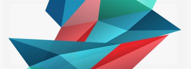 3d mozaik soyut arkaplan, düşük poli şekilli geometrik tasarım