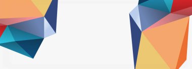 3d mozaik soyut arkaplan, düşük poli şekilli geometrik tasarım