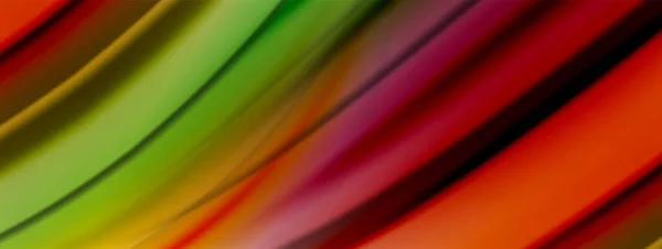 Abstrakter Hintergrund. Glatte fließende Linien, verschwommene Wellen, Streifen in Regenbogenfarben. Vektor-Illustrationen für Covers, Banner, Flyer, Poster und andere — Stockvektor