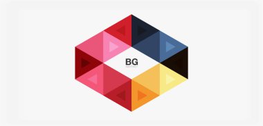 Kapak, afiş, el ilanı ve poster ve diğer şablon için mozaik üçgen deseni soyut arkaplan