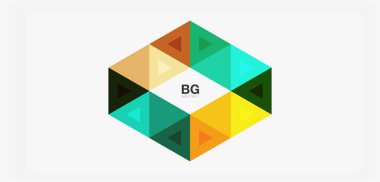 Kapak, afiş, el ilanı ve poster ve diğer şablon için mozaik üçgen deseni soyut arkaplan