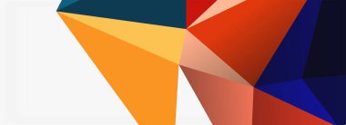 3d mozaik soyut arkaplan, düşük poli şekilli geometrik tasarım