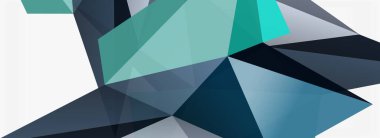 3d mozaik soyut arkaplan, düşük poli şekilli geometrik tasarım