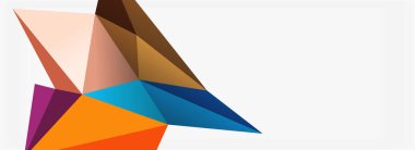 3d mozaik soyut arkaplan, düşük poli şekilli geometrik tasarım