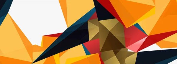 3d mosaico fondos abstractos, diseño geométrico de baja forma de poli — Archivo Imágenes Vectoriales