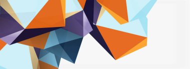 3d mozaik soyut arkaplan, düşük poli şekilli geometrik tasarım