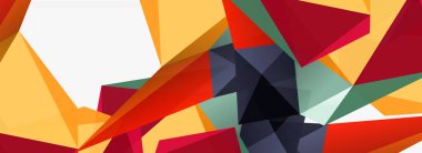 3d mozaik soyut arkaplan, düşük poli şekilli geometrik tasarım