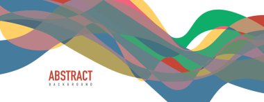 Akışkan dalga renkli soyut arkaplan. Dinamik renkli canlı vektör tasarımı