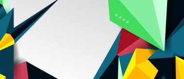 3d düşük poli soyut arka plan vektör çizimi