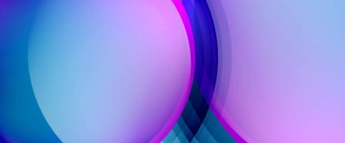 Çemberler ve baloncuklar soyut arka plan. Web pankartı, uygulama veya poster için sıvı yuvarlak şekiller