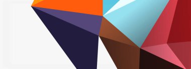 3d mozaik soyut arkaplan, düşük poli şekilli geometrik tasarım