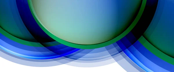 Círculos y burbujas fondo abstracto. Líquido formas redondas líquidas para banner web, aplicación o cartel — Archivo Imágenes Vectoriales