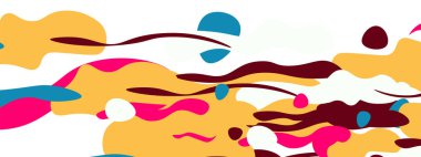 Moda sıvı biçimi, soyut tasarım şekilleri, pankartlar, broşürler, posterler, web iniş sayfaları, kapaklar veya pankartlar için dinamik vektör arkaplanı