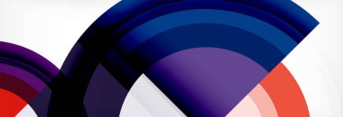 Yuvarlak şekiller, üçgenler ve daireler. Modern soyut arkaplan