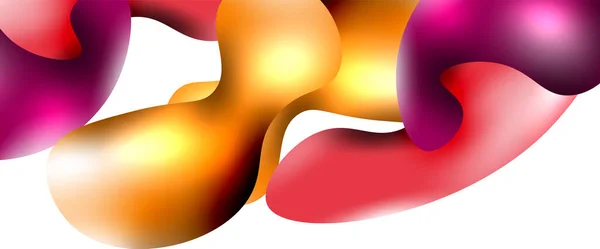 Bubbles abstracte achtergrond. Vloeibare spatten op witte vectorsjabloon — Stockvector