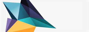 3d mozaik soyut arkaplan, düşük poli şekilli geometrik tasarım