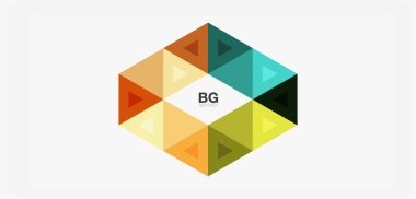 Kapak, afiş, el ilanı ve poster ve diğer şablon için mozaik üçgen deseni soyut arkaplan