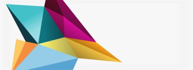 3d mozaik soyut arkaplan, düşük poli şekilli geometrik tasarım