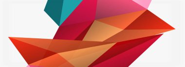 3d mozaik soyut arkaplan, düşük poli şekilli geometrik tasarım